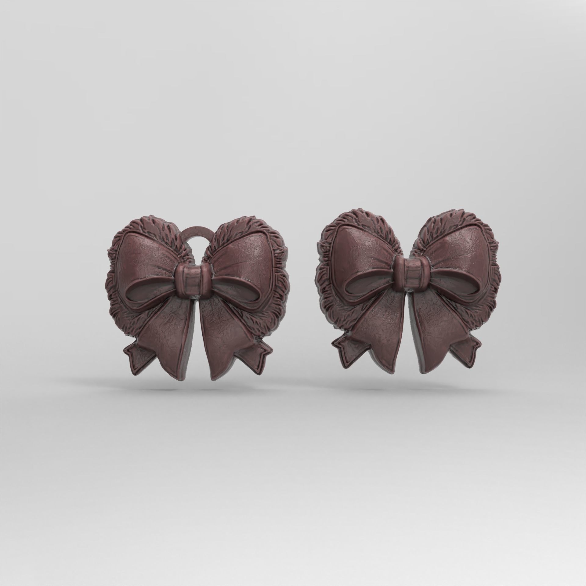 christmas tree ribbon decor 3 3D print model_1