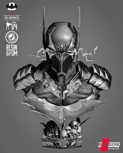 B3DSERK Red Death Portrait Bust