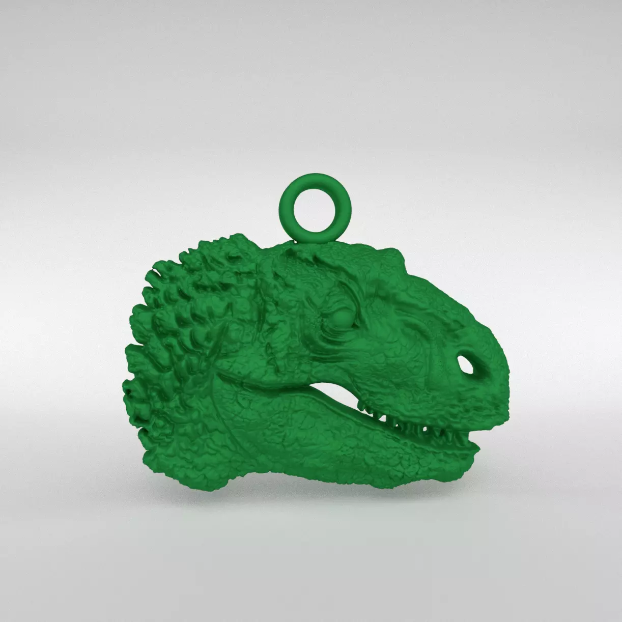 Dinosaur Head Pendant 3D print model