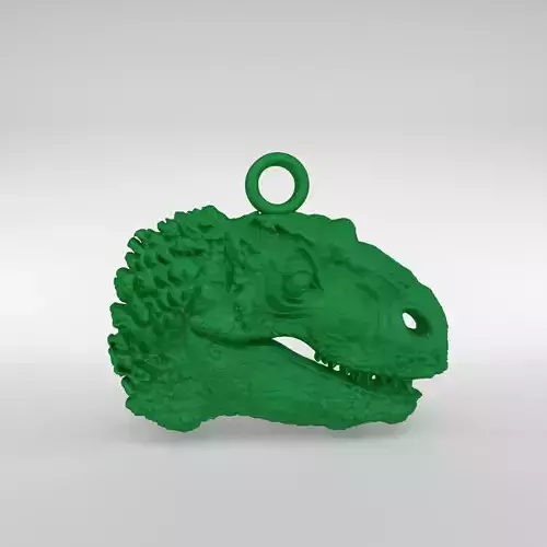 Dinosaur Head Pendant 3D print model
