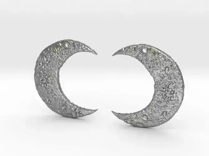 Luna Earrings 3D print model