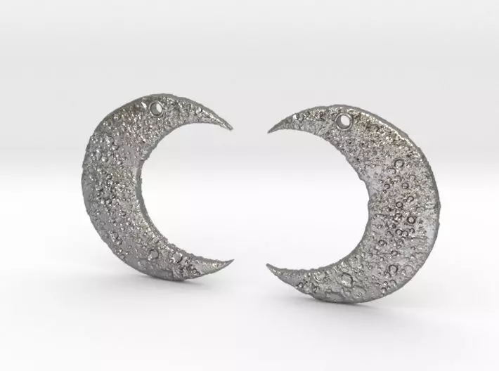 Luna Earrings 3D print model