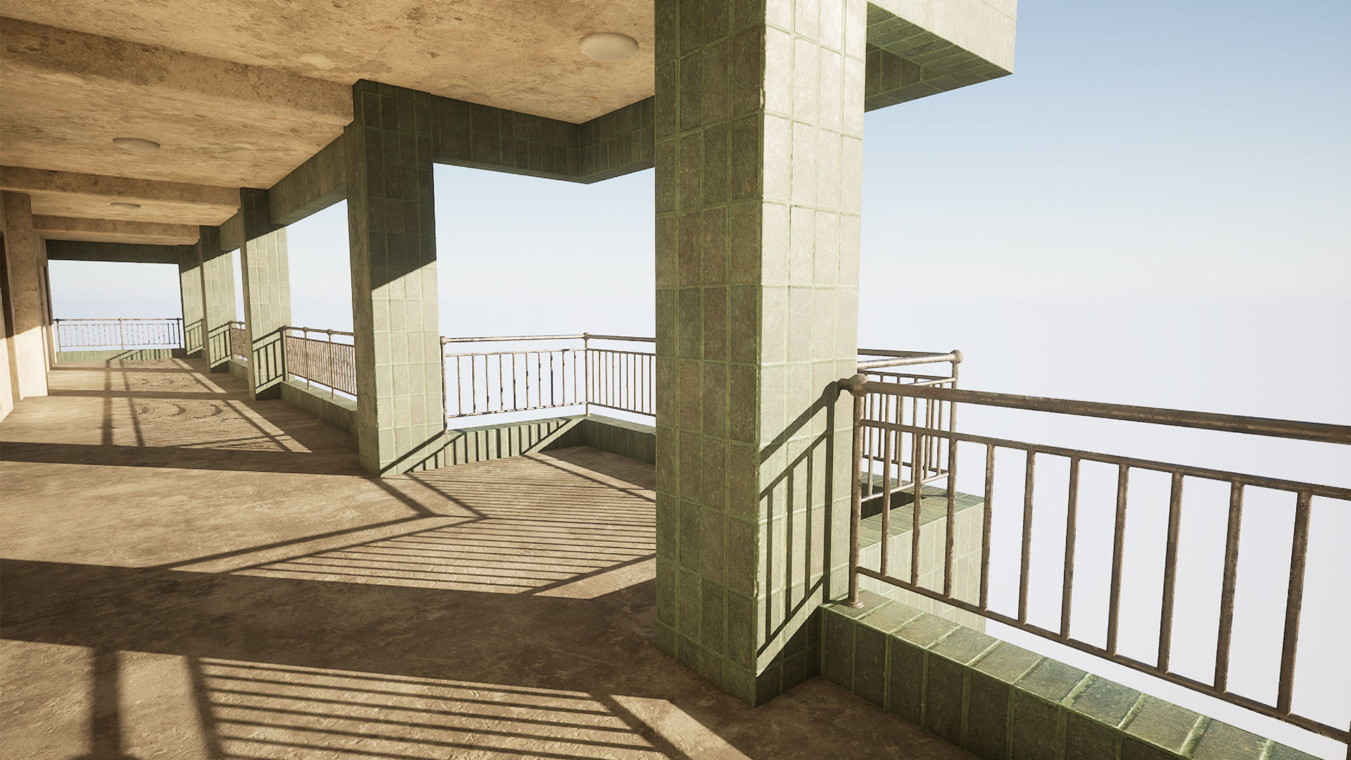 Abandoned School Low-poly 3D model_4