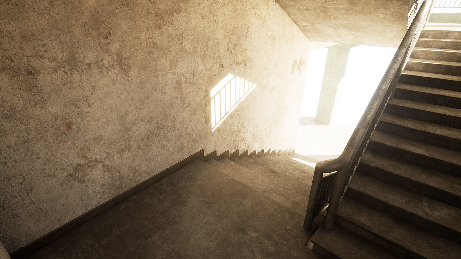 Abandoned School Low-poly 3D model_6