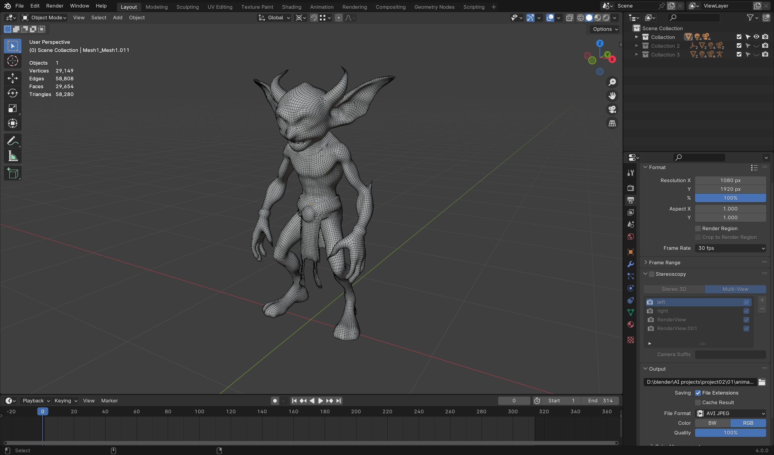Golden Goblin - Game-Ready Low-Poly Character Low-poly 3D model_7