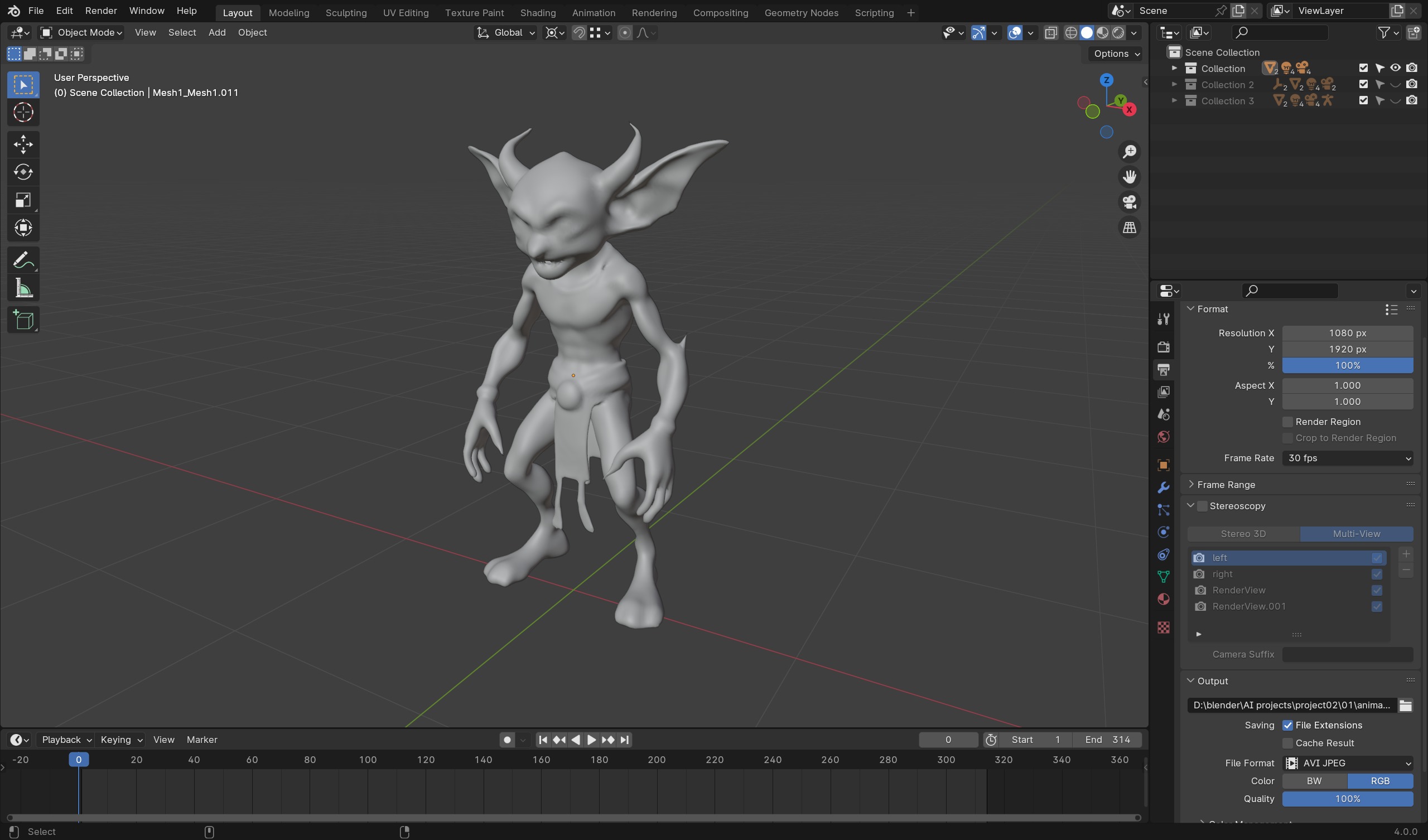 Golden Goblin - Game-Ready Low-Poly Character Low-poly 3D model_6