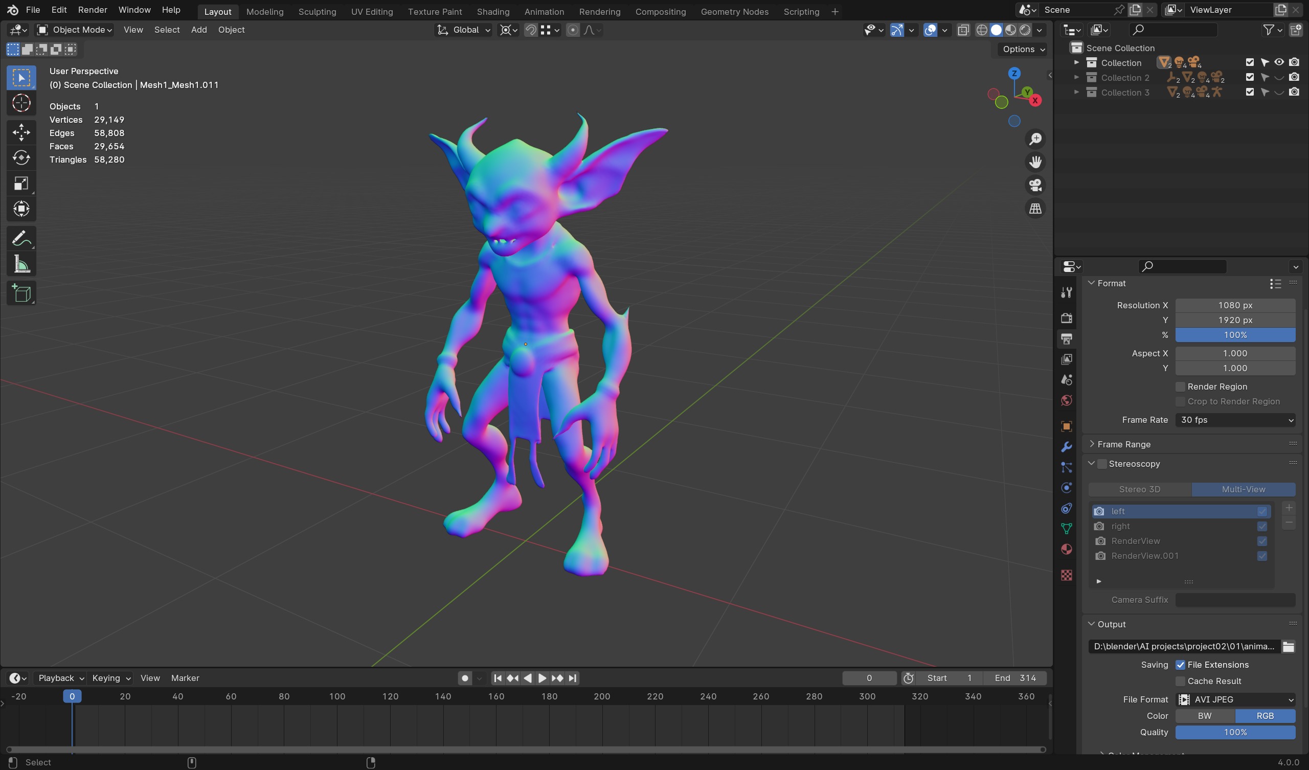 Golden Goblin - Game-Ready Low-Poly Character Low-poly 3D model_8