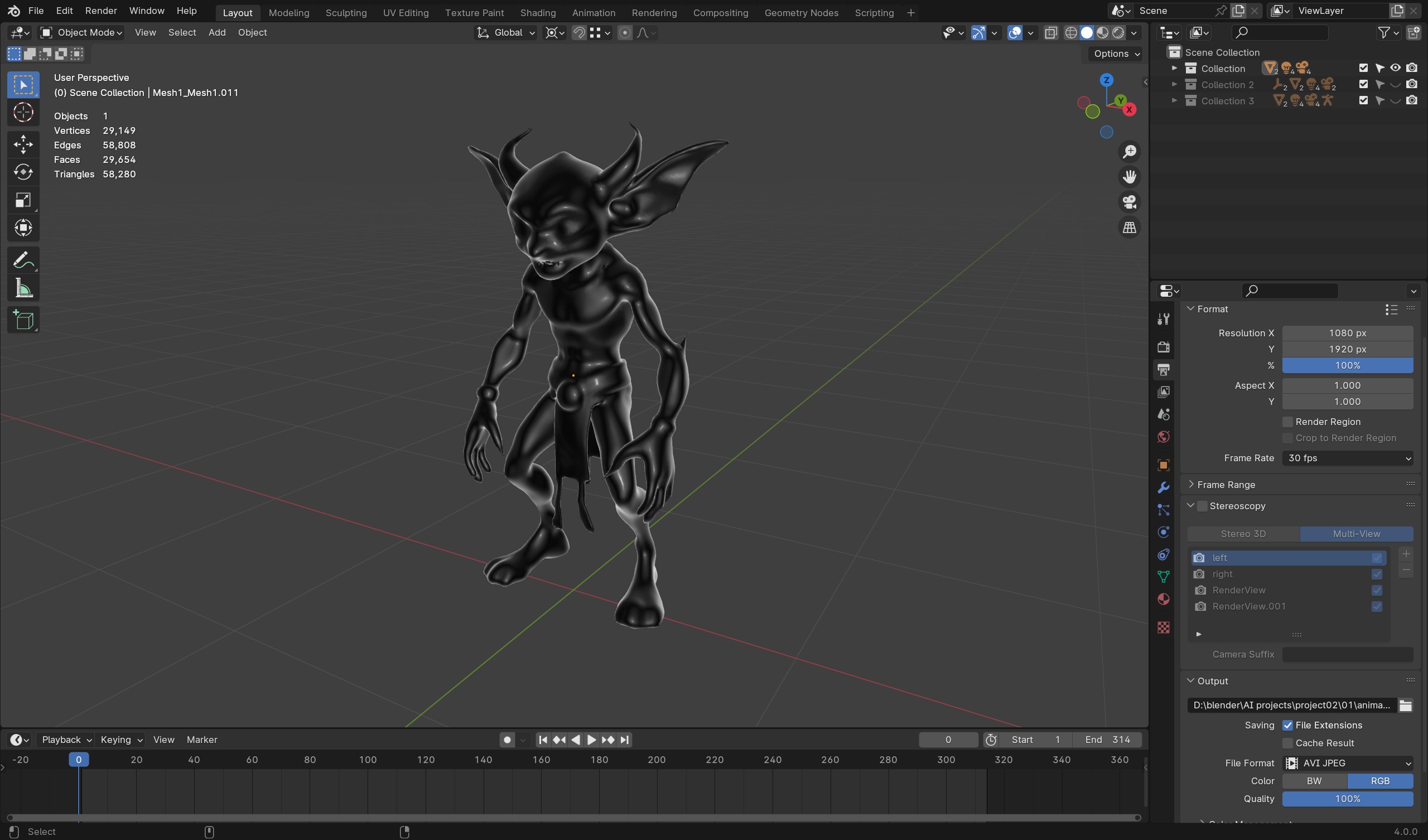 Golden Goblin - Game-Ready Low-Poly Character Low-poly 3D model_9