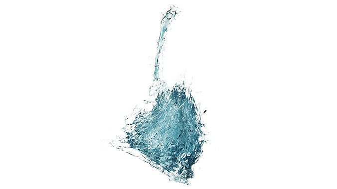 Splash of water 3D model