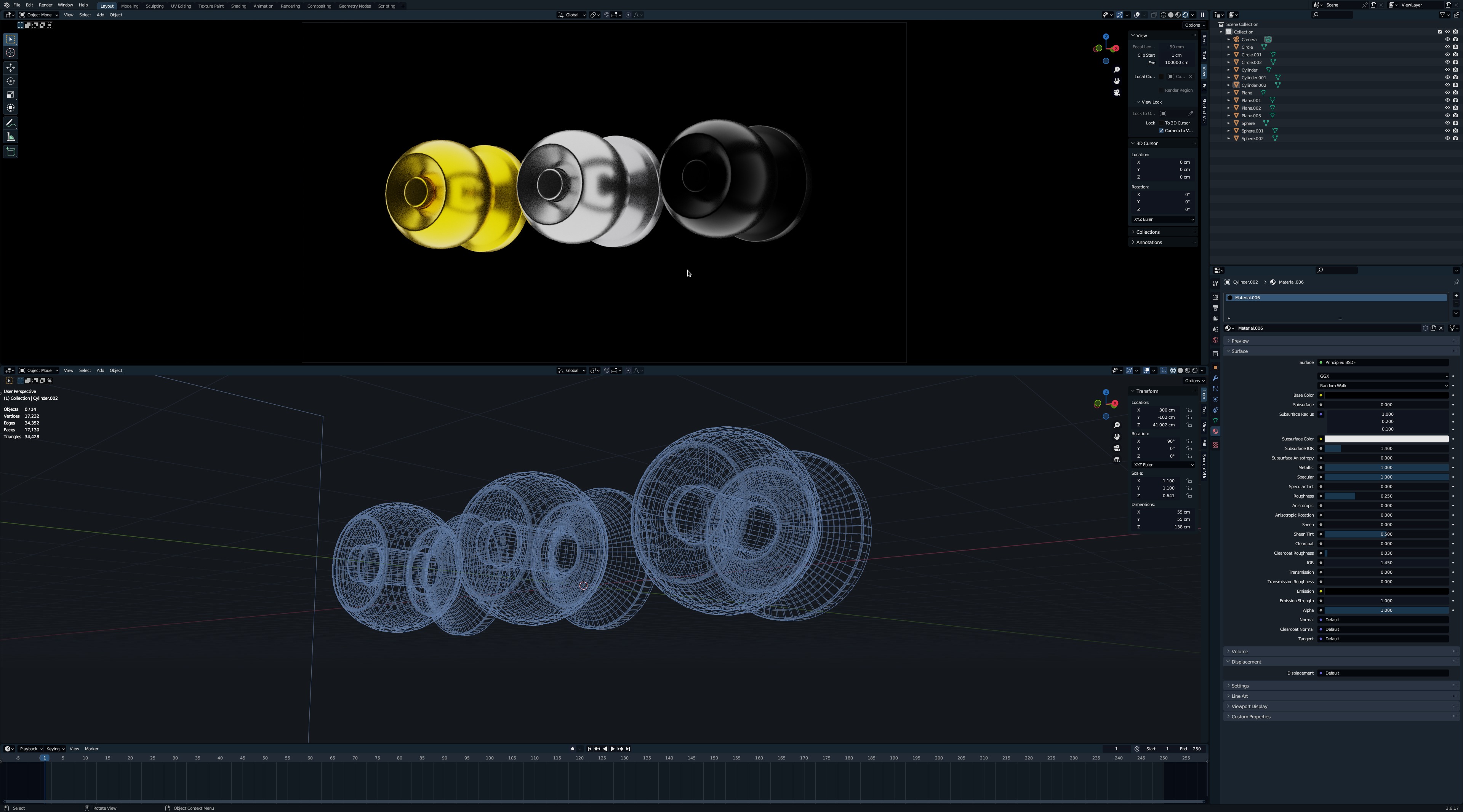 Door handle 3D model_2