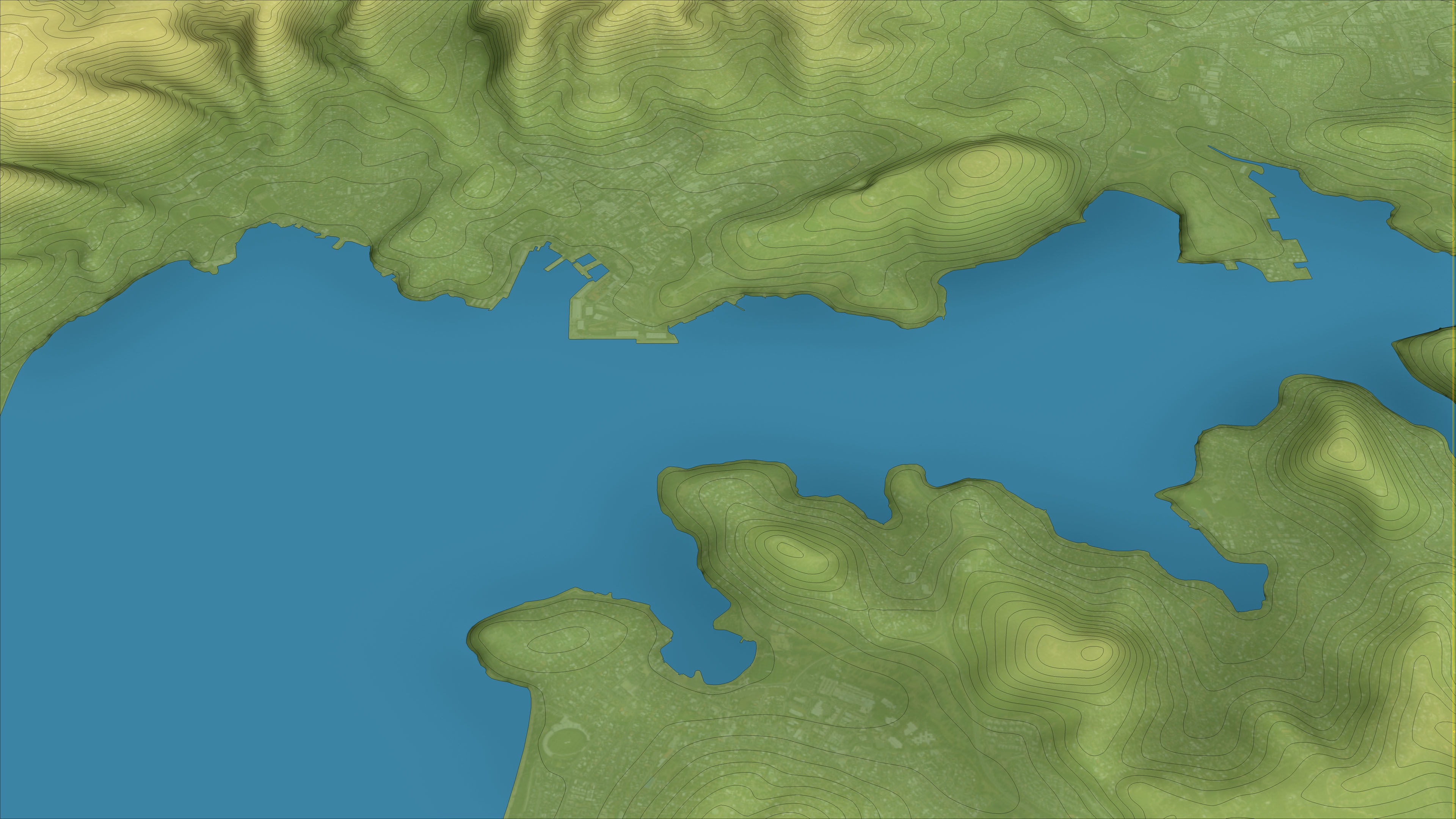 Hobart - Topography Terrain Low-poly 3D model_27