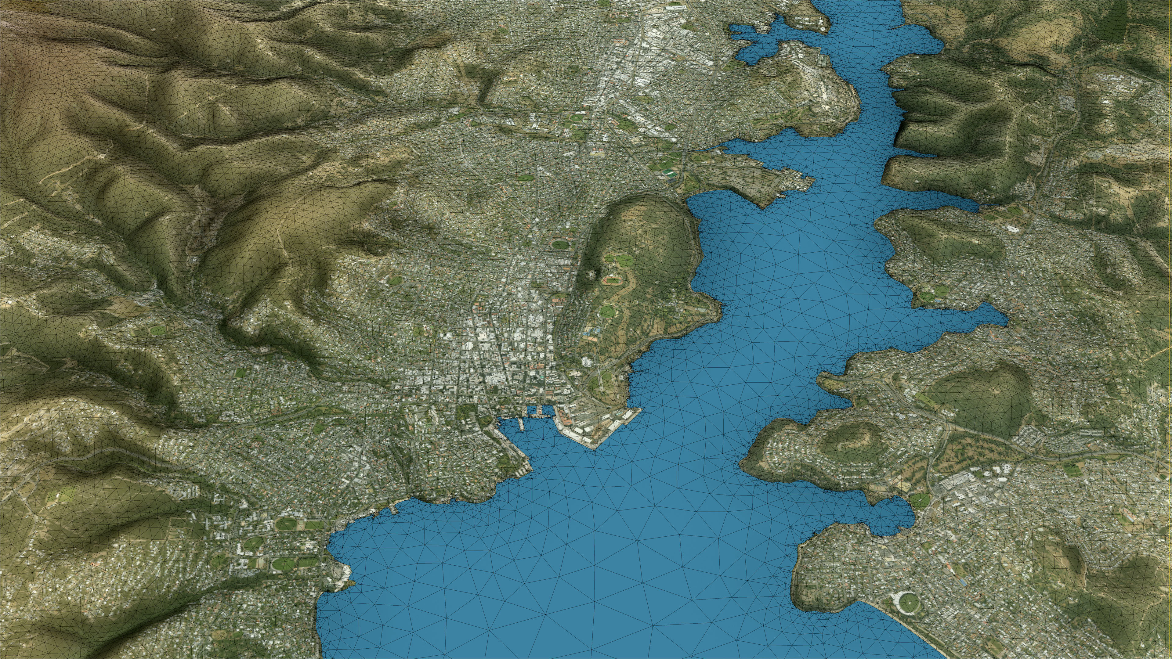 Hobart - 3D City Topography Terrain 3D Model Collection_19
