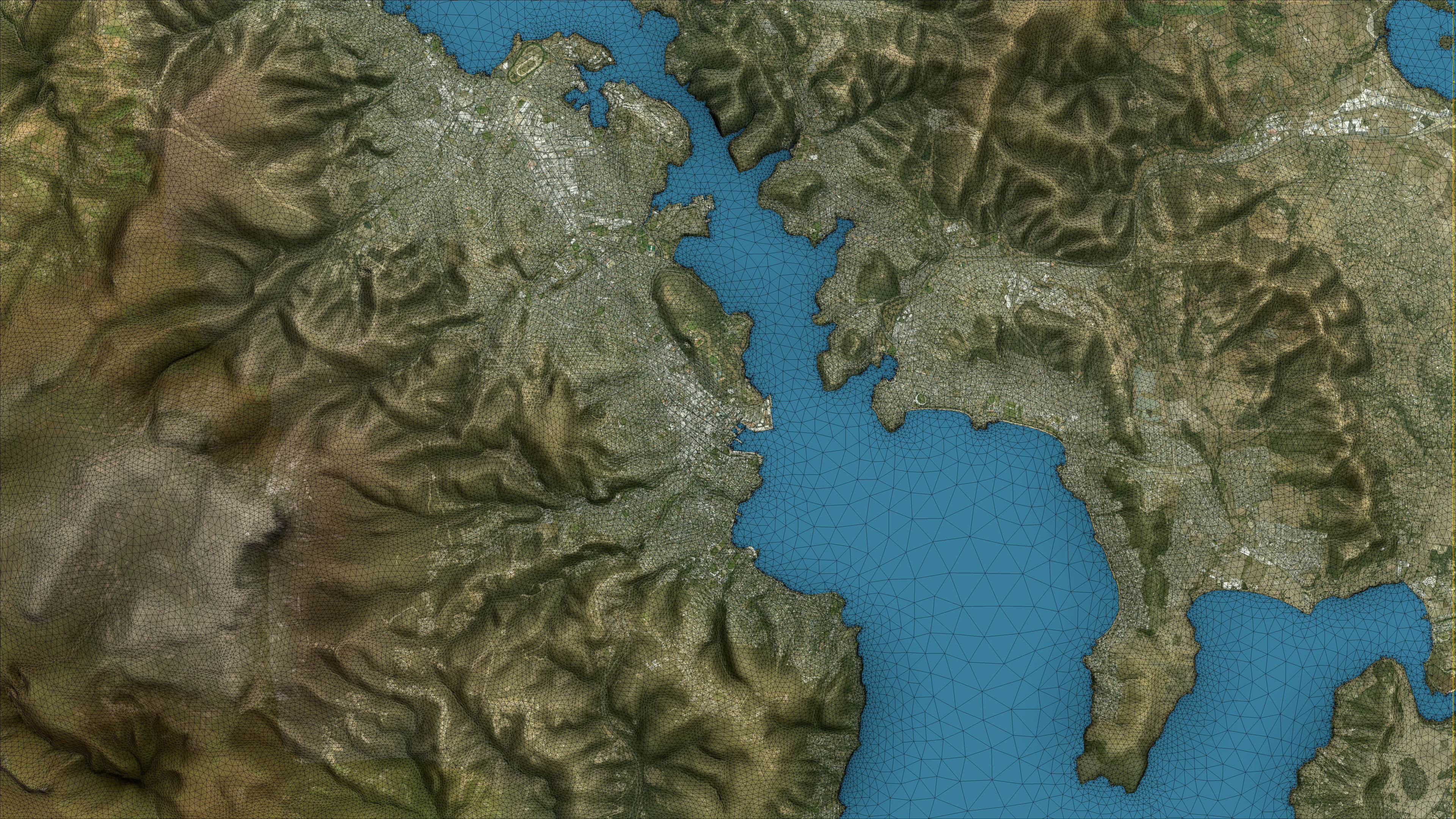 Hobart - 3D City Topography Terrain 3D Model Collection_31