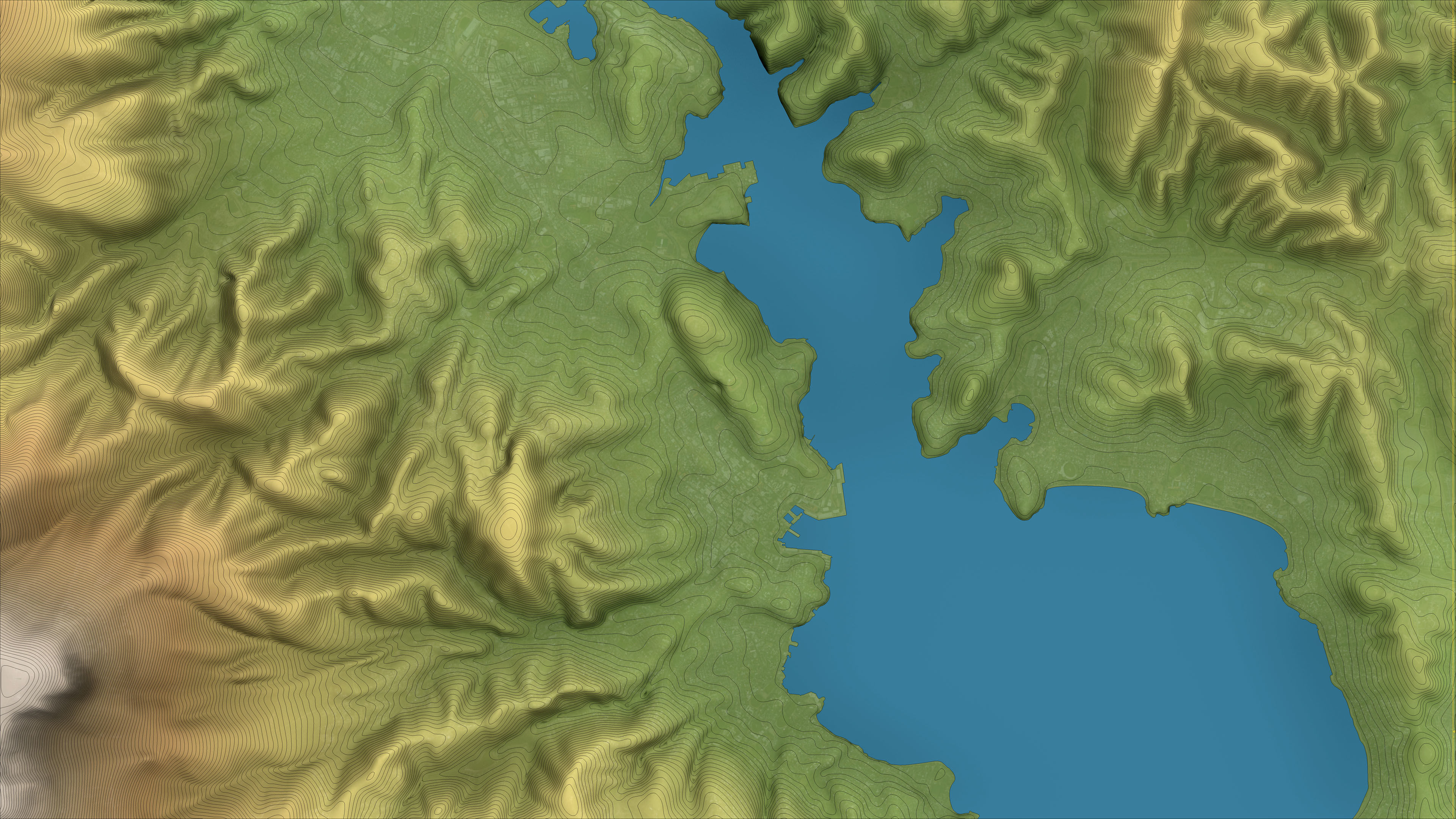 Hobart - 3D City Topography Terrain 3D Model Collection_29