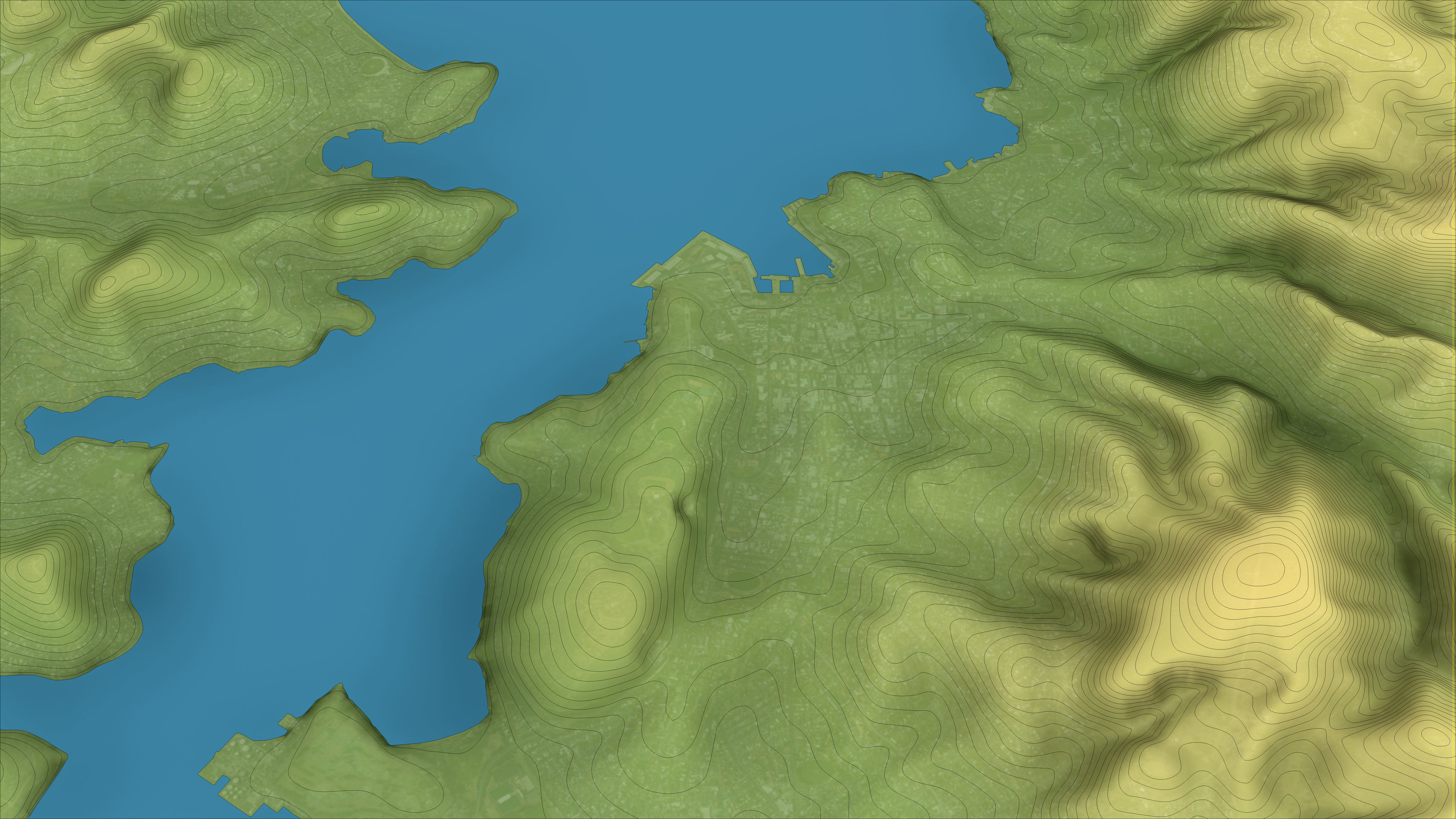 Hobart - 3D City Topography Terrain 3D Model Collection_13