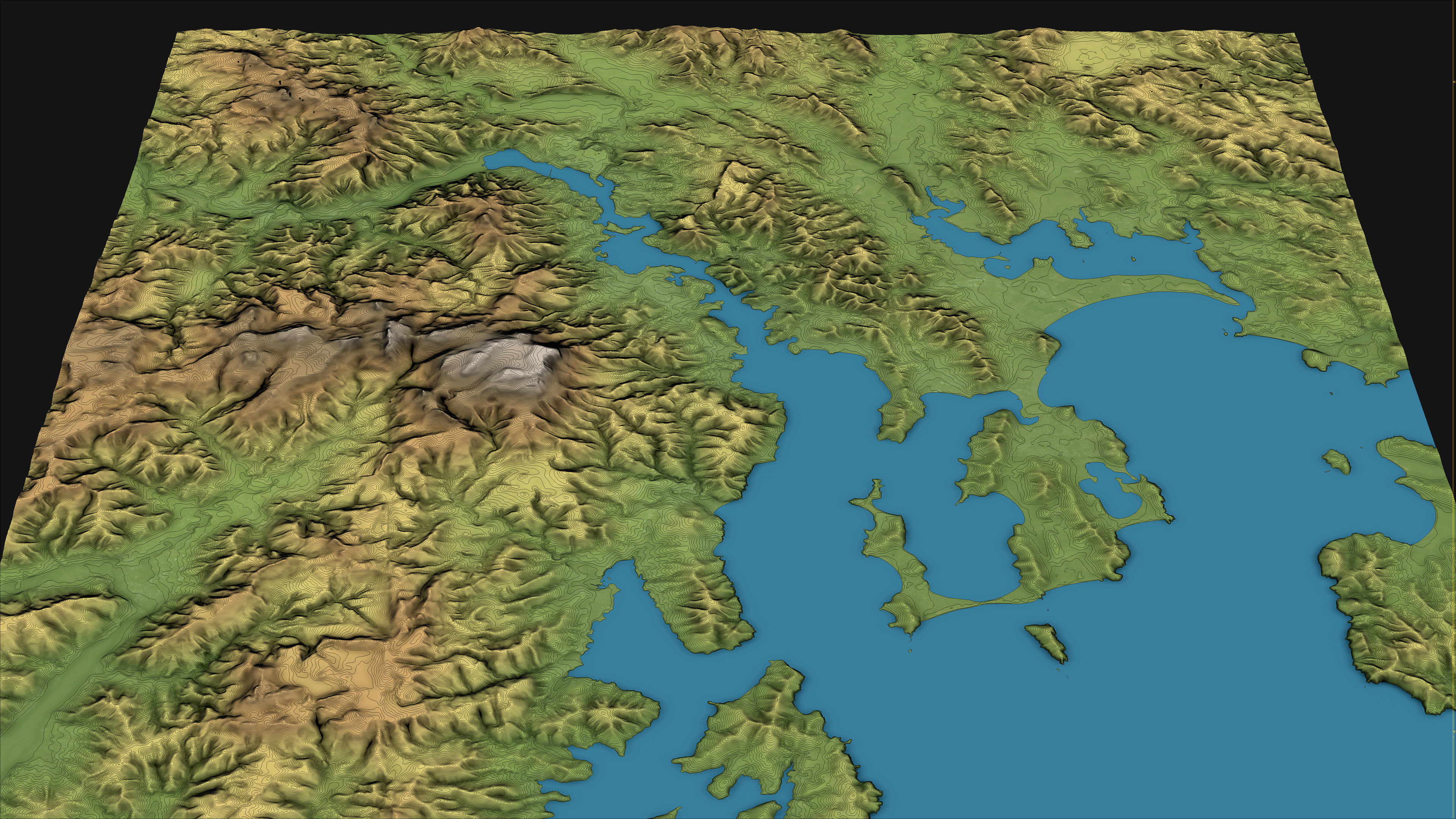 Hobart - 3D City Topography Terrain 3D Model Collection_48