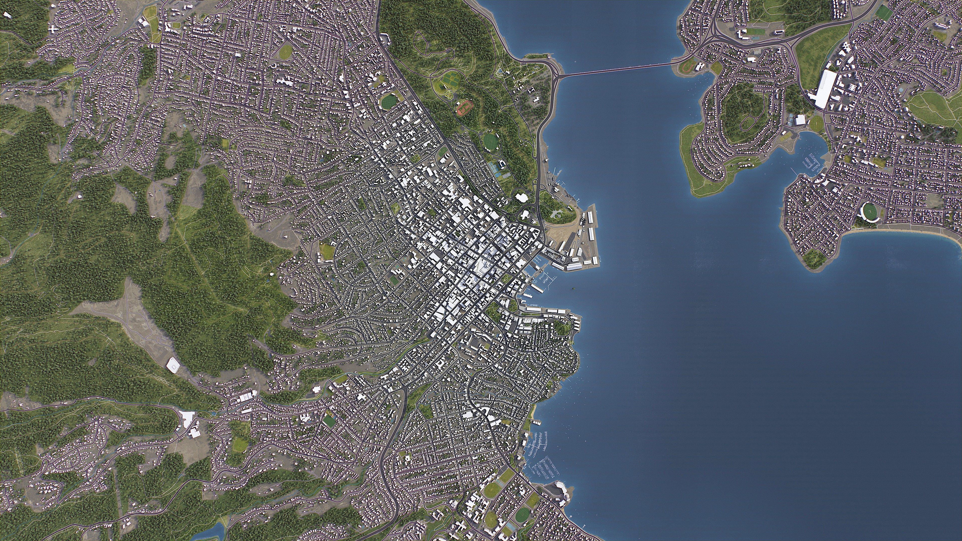 Hobart - 3D City Topography Terrain 3D Model Collection_22