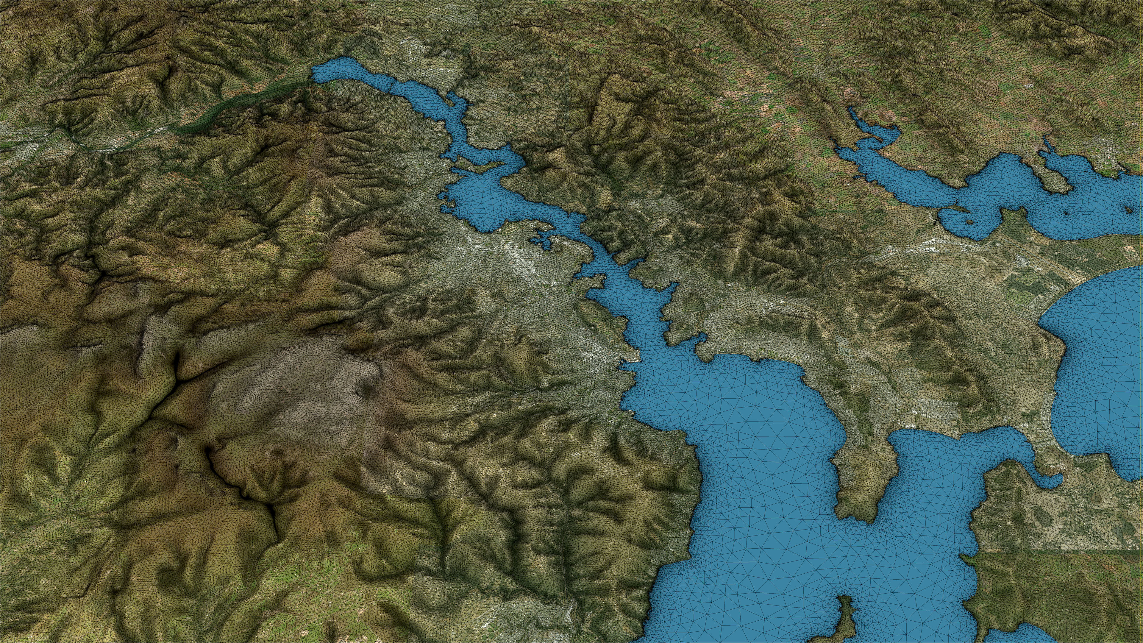 Hobart - 3D City Topography Terrain 3D Model Collection_34