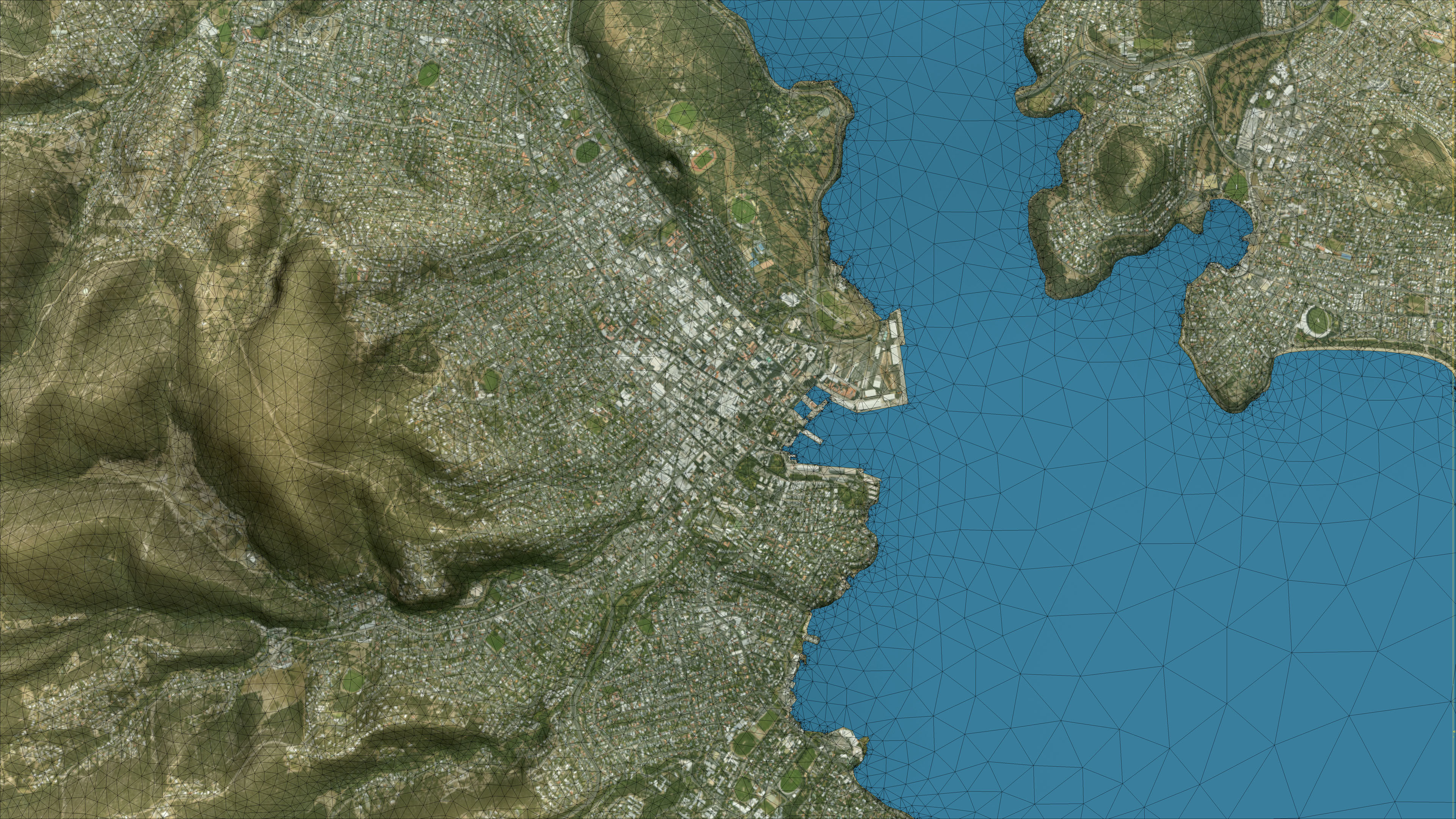 Hobart - 3D City Topography Terrain 3D Model Collection_23