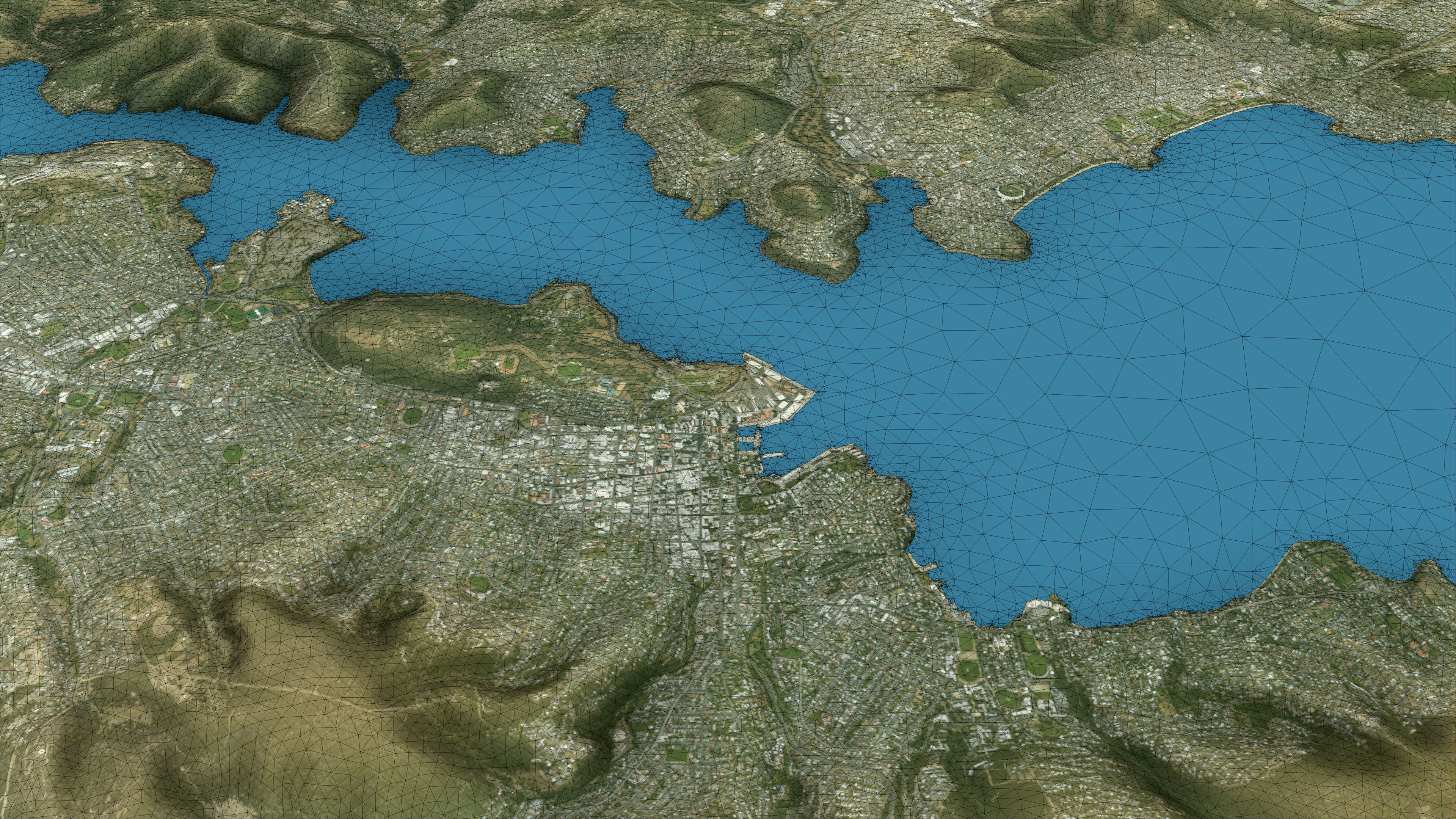 Hobart - 3D City Topography Terrain 3D Model Collection_7
