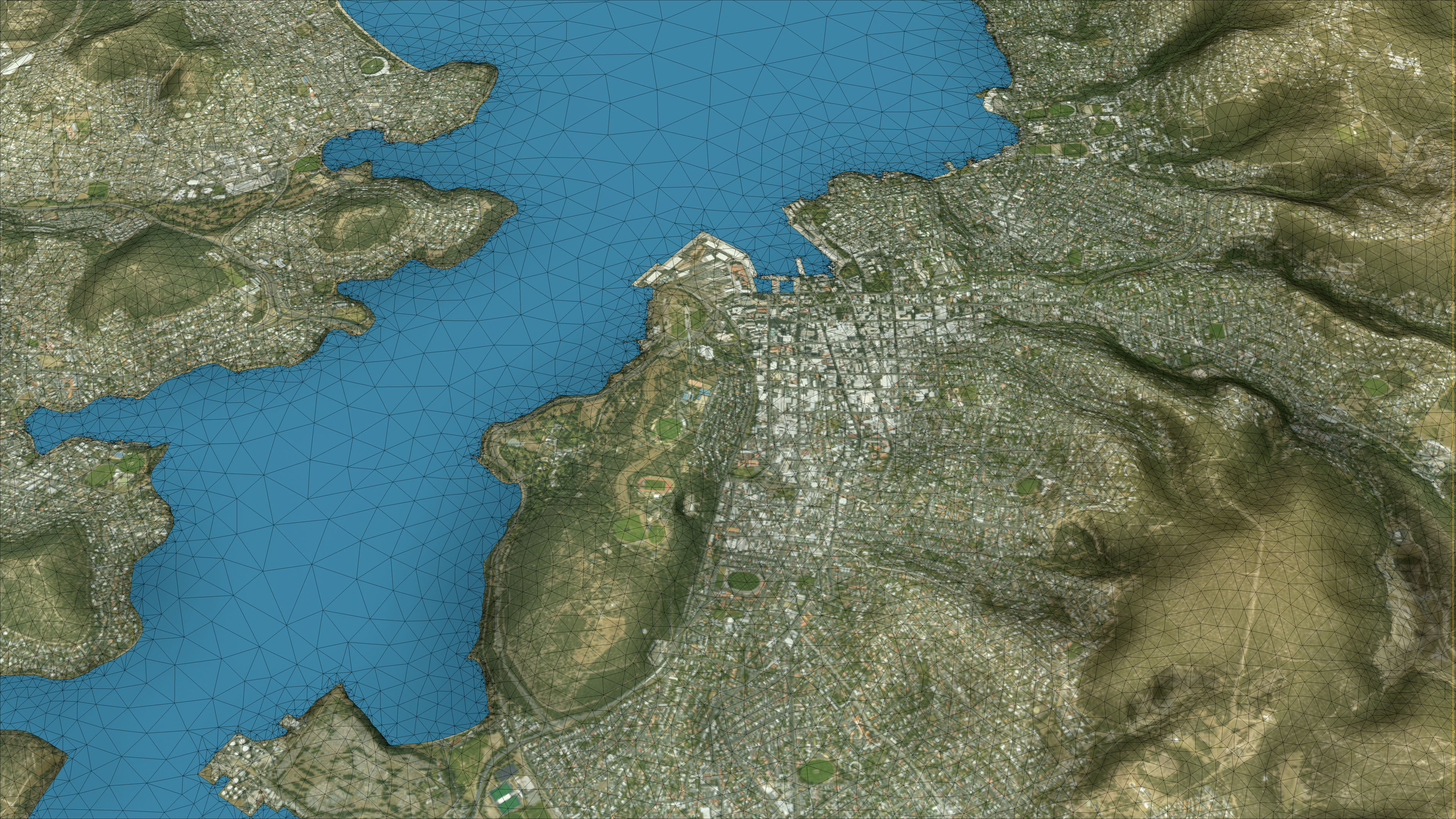 Hobart - 3D City Topography Terrain 3D Model Collection_11