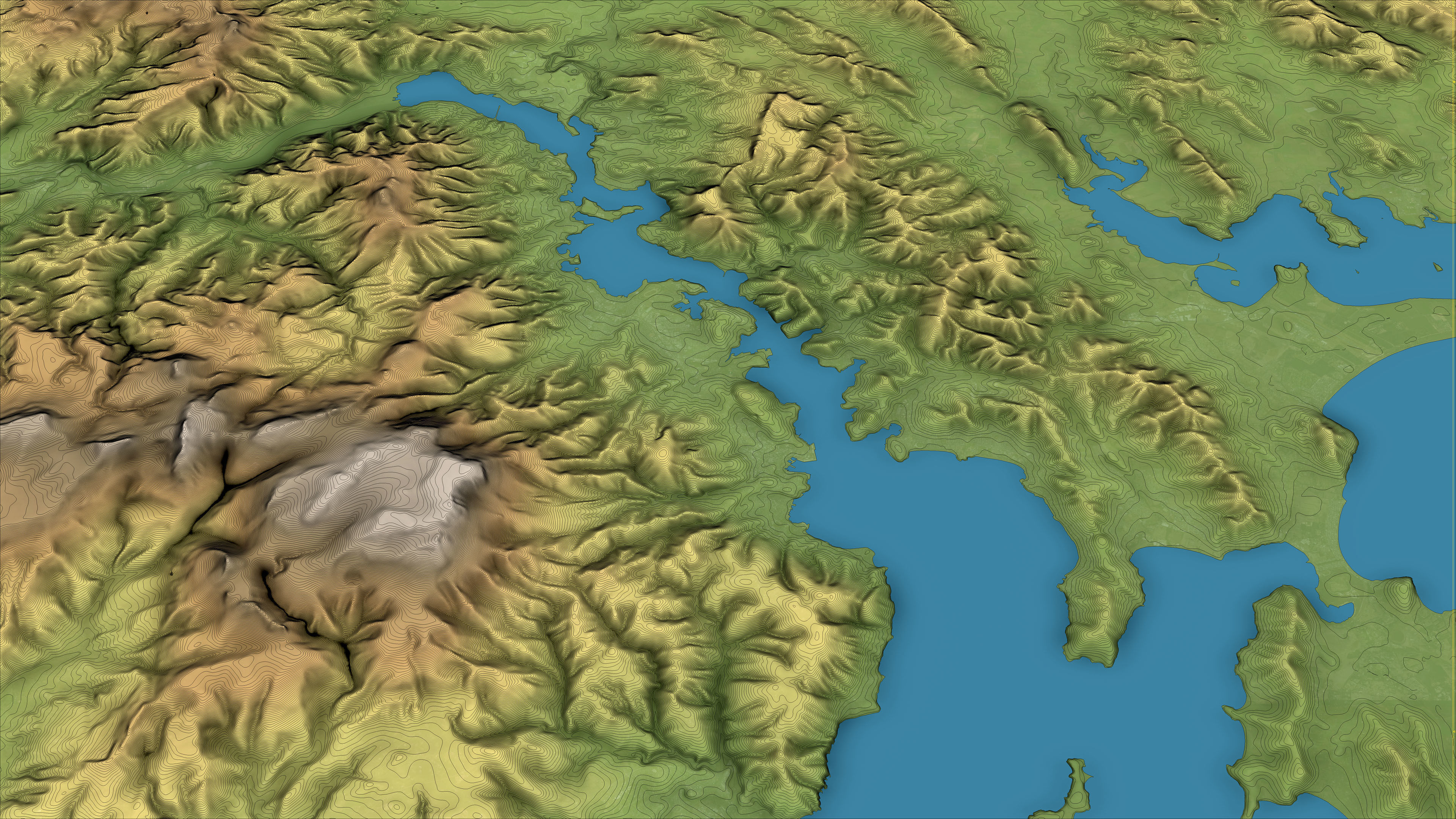 Hobart - 3D City Topography Terrain 3D Model Collection_36