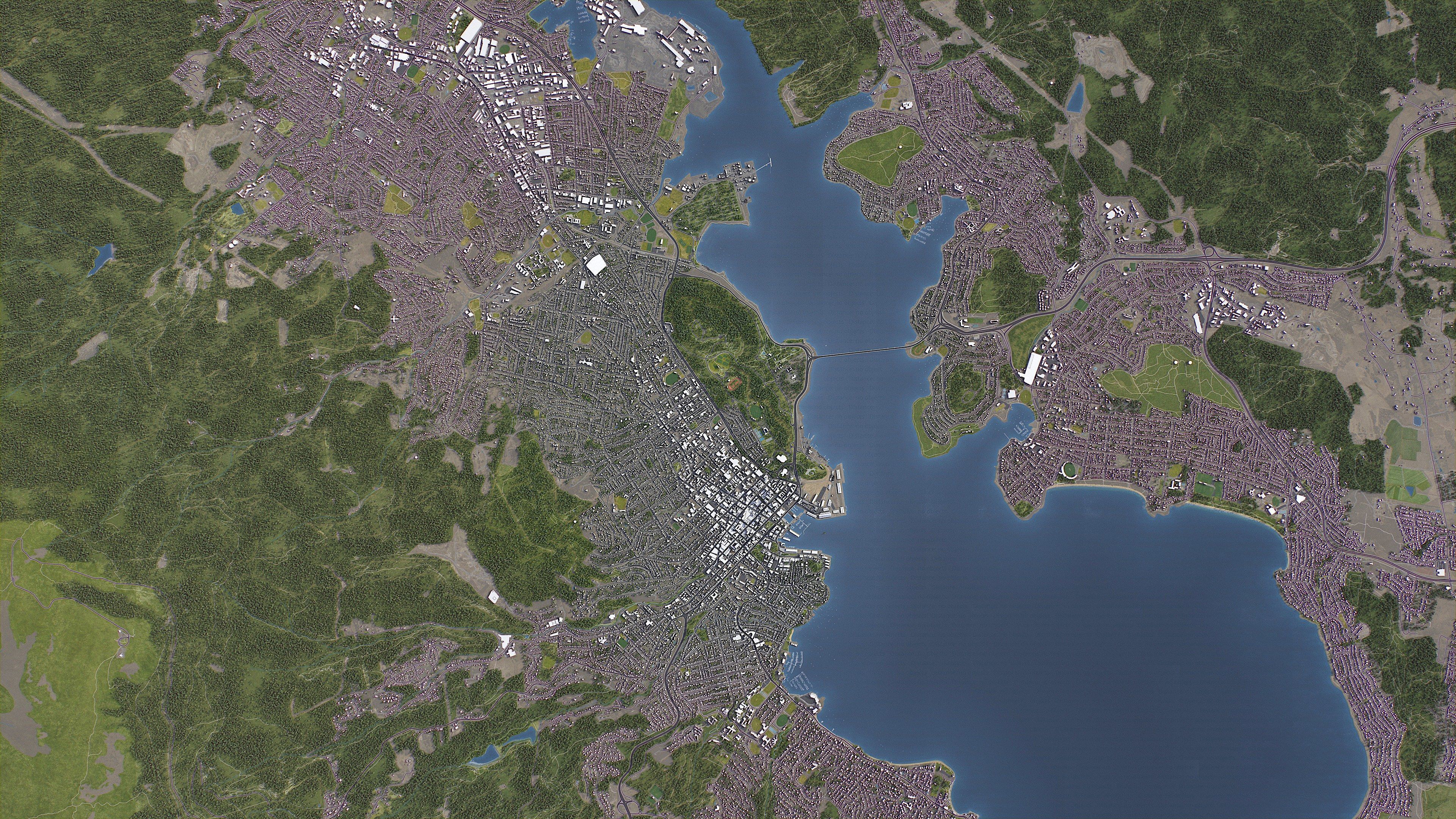 Hobart - 3D City Topography Terrain 3D Model Collection_26