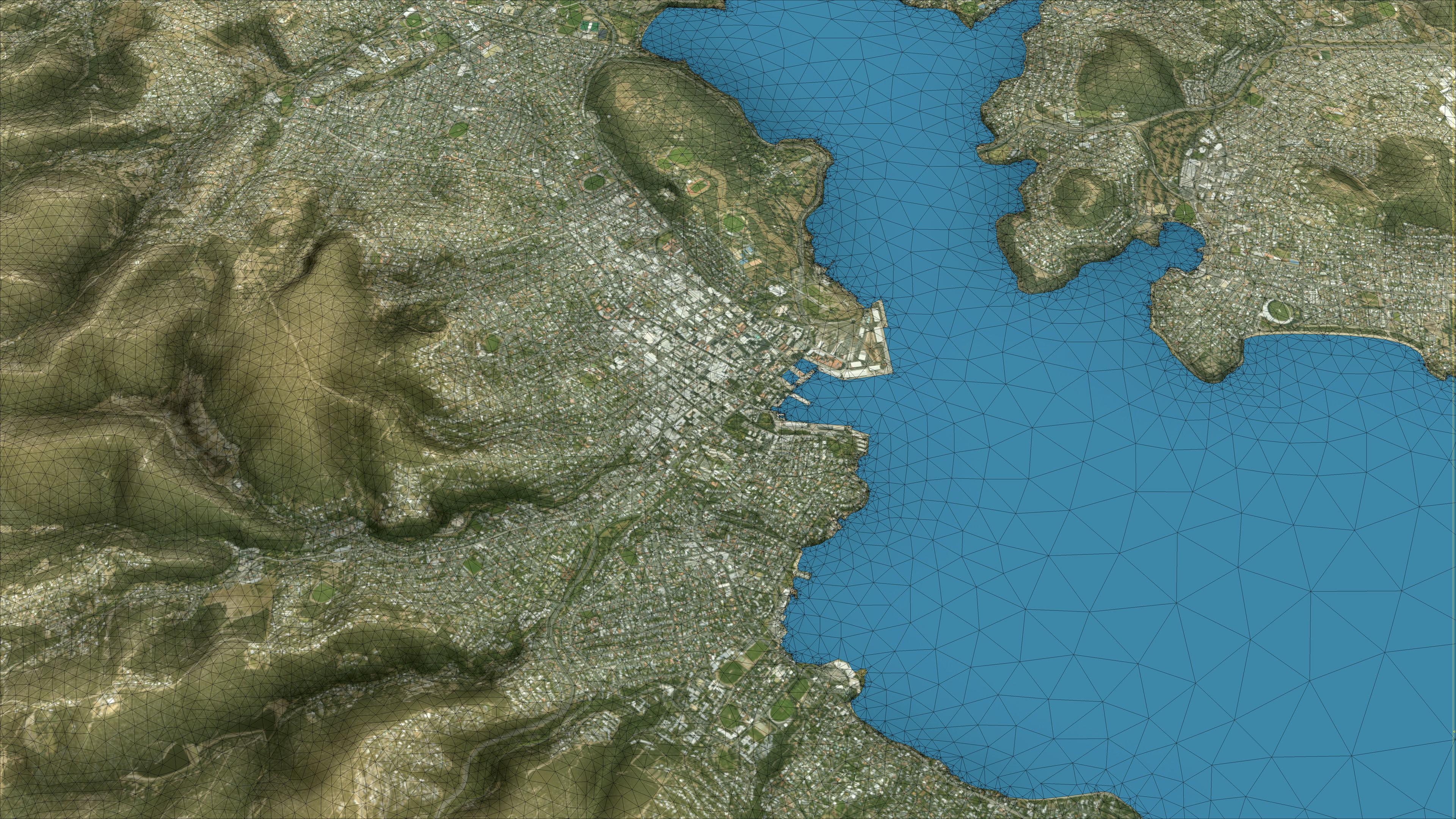 Hobart - 3D City Topography Terrain 3D Model Collection_3