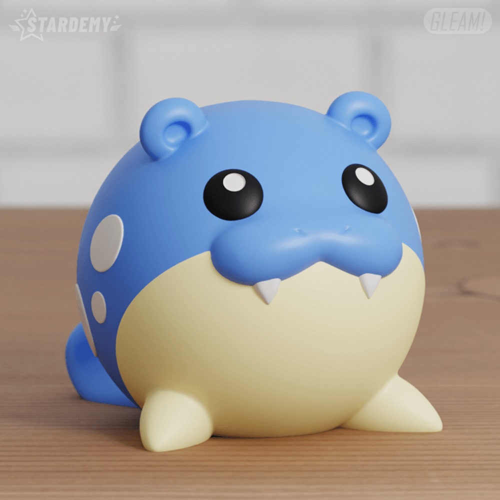 Spheal Chibi Christmas 3 models 3D print model_7