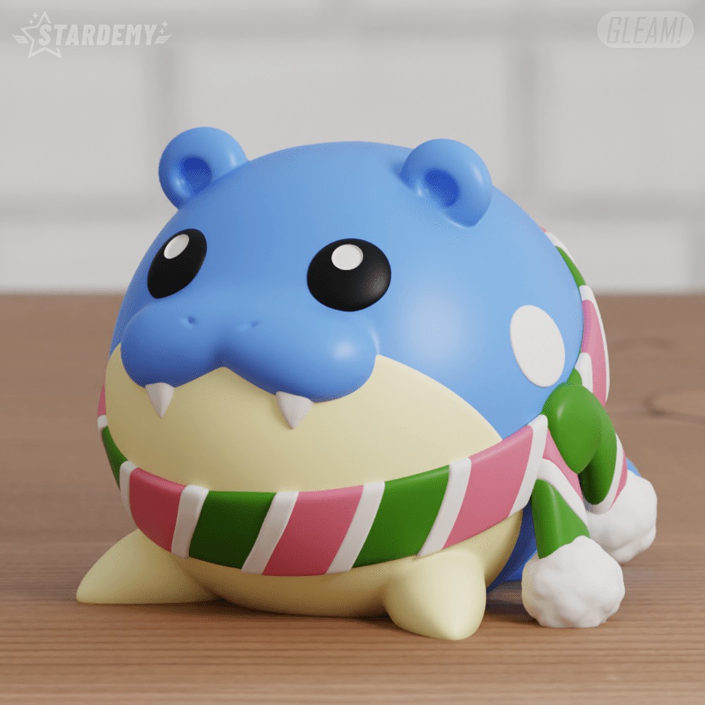 Spheal Chibi Christmas 3 models 3D print model_6
