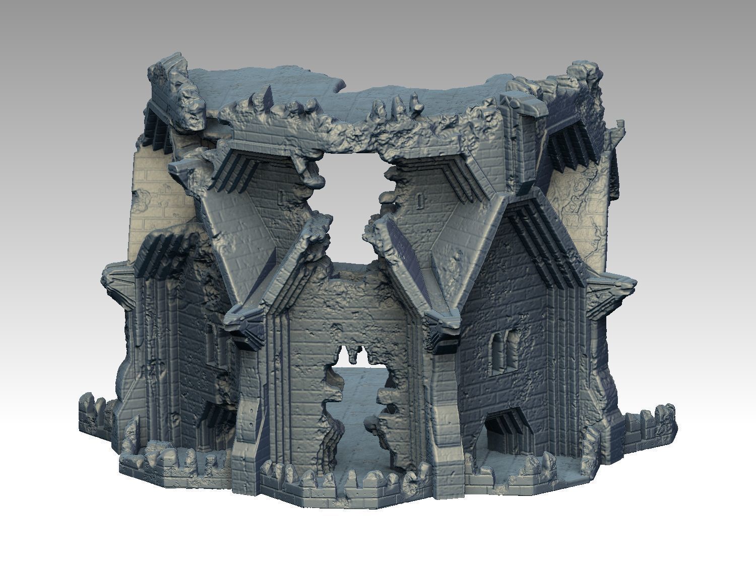 RAVENHILL FORTRESS - COMMAND POST OF THE PALE ORC 3D print model_6