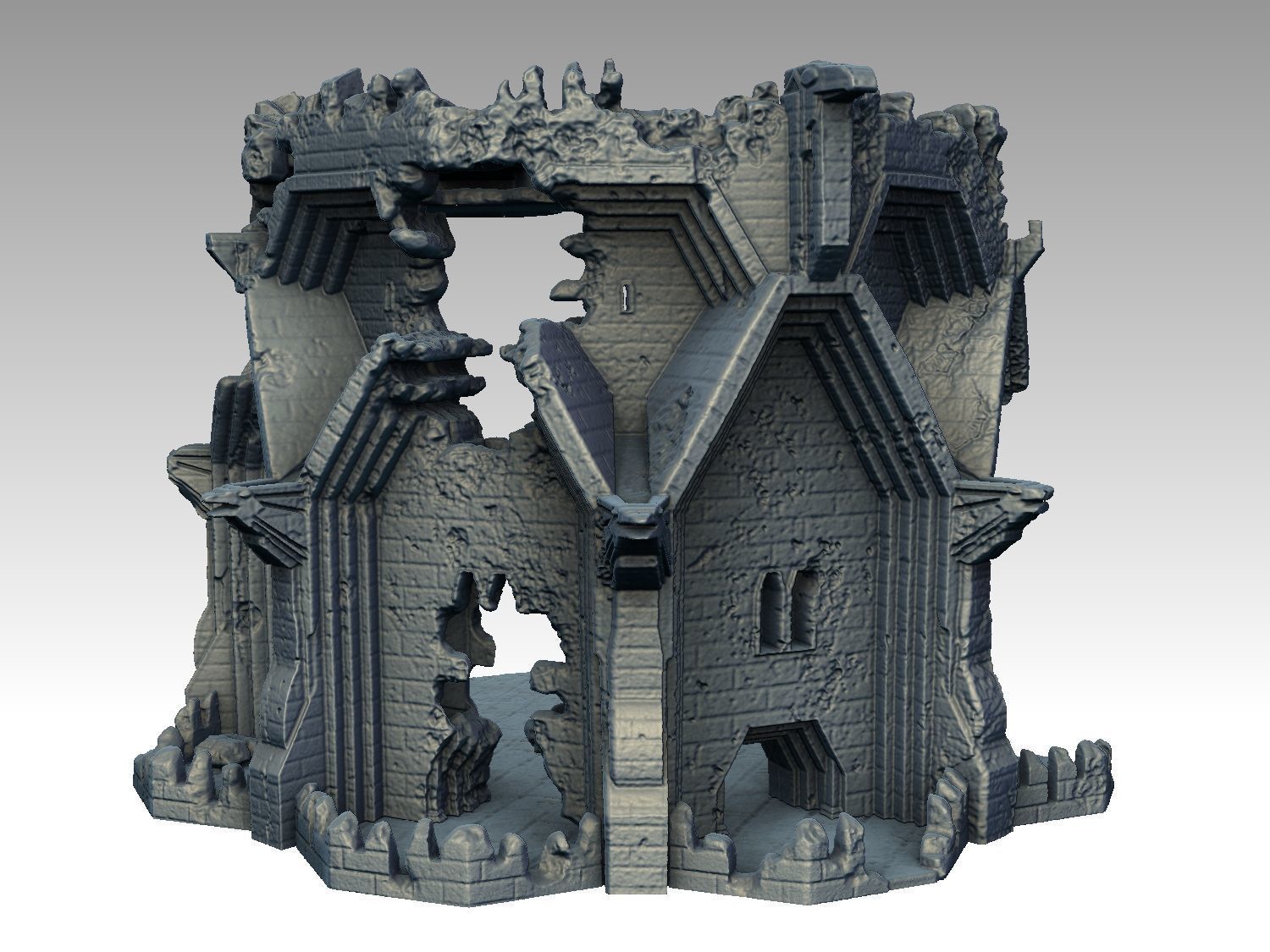 RAVENHILL FORTRESS - COMMAND POST OF THE PALE ORC 3D print model_12