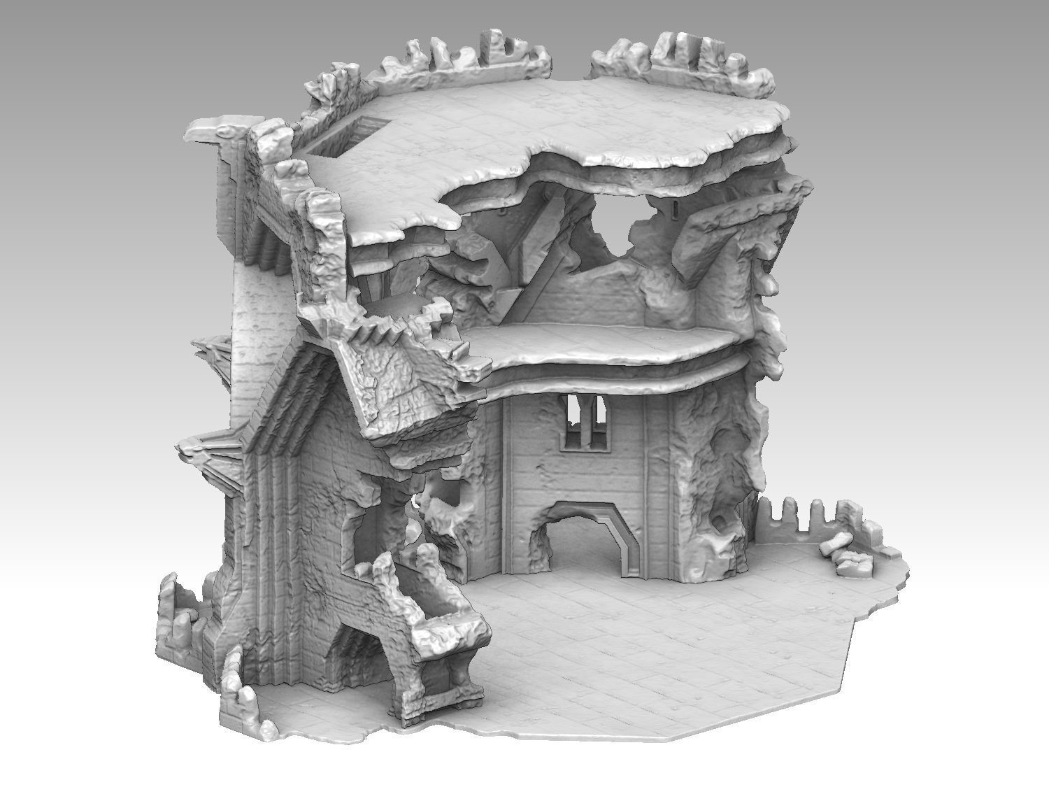RAVENHILL FORTRESS - COMMAND POST OF THE PALE ORC 3D print model_2