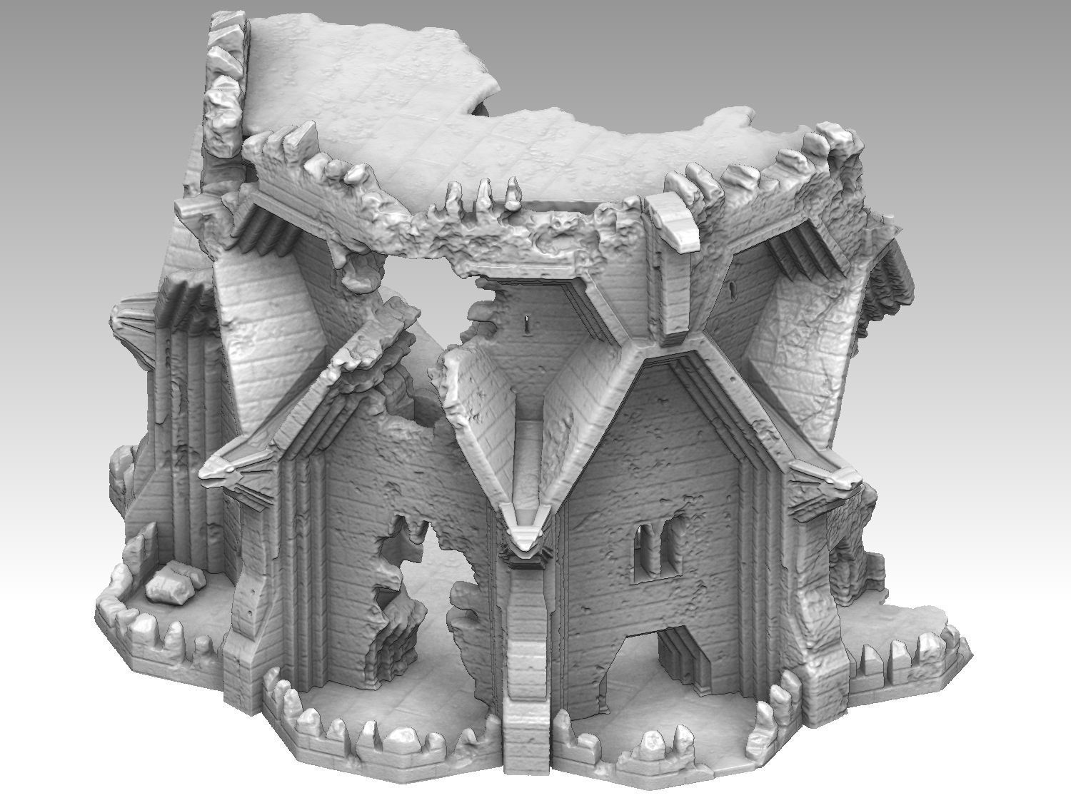 RAVENHILL FORTRESS - COMMAND POST OF THE PALE ORC 3D print model_5