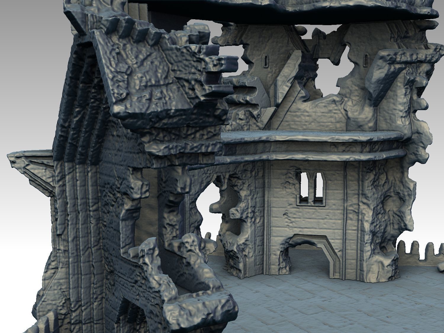 RAVENHILL FORTRESS - COMMAND POST OF THE PALE ORC 3D print model_9
