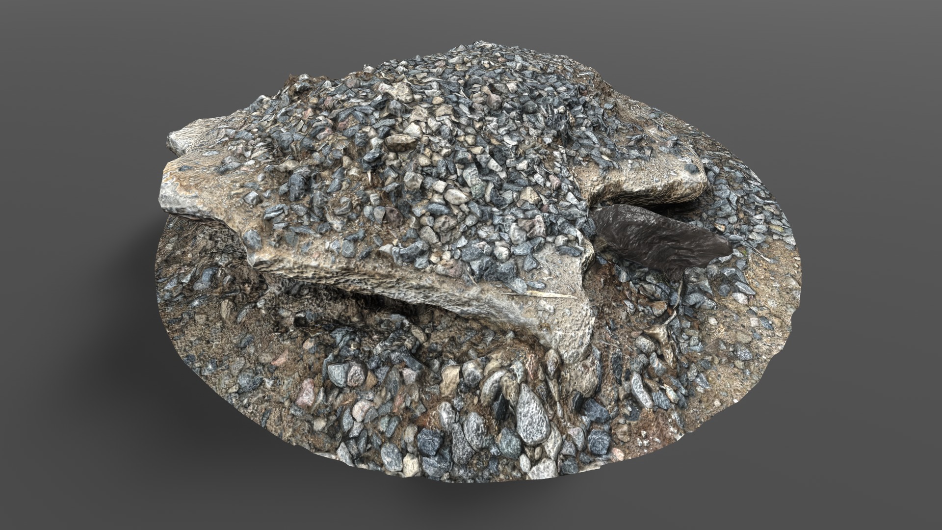 Debris - Rocks Low-poly 3D model_5