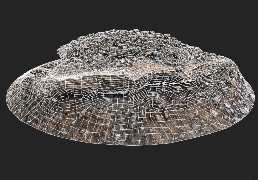 Debris - Rocks Low-poly 3D model_16