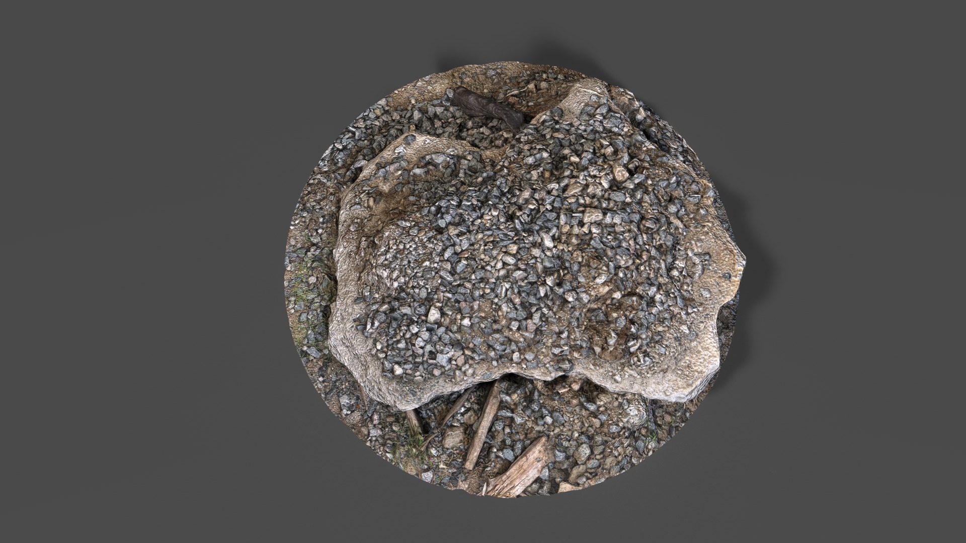 Debris - Rocks Low-poly 3D model_13