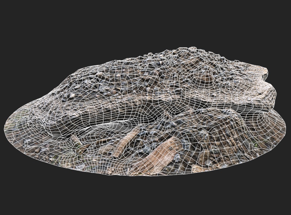Debris - Rocks Low-poly 3D model_17