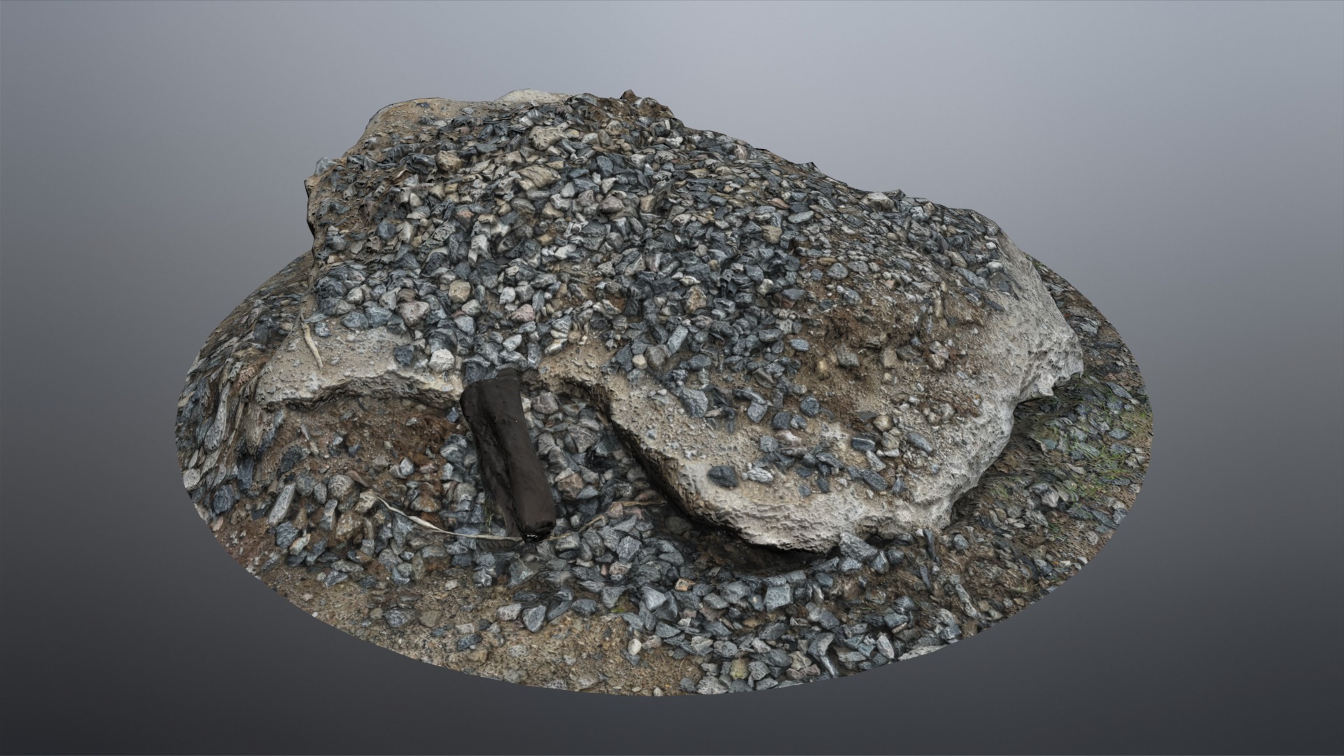 Debris - Rocks Low-poly 3D model_14