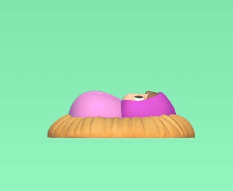 Cute Nativity Scene 3D print model_8