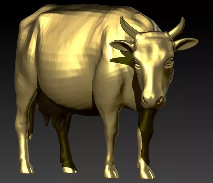 Cow Pendant Necklace Charm Bracelet Jewelry 3D print model