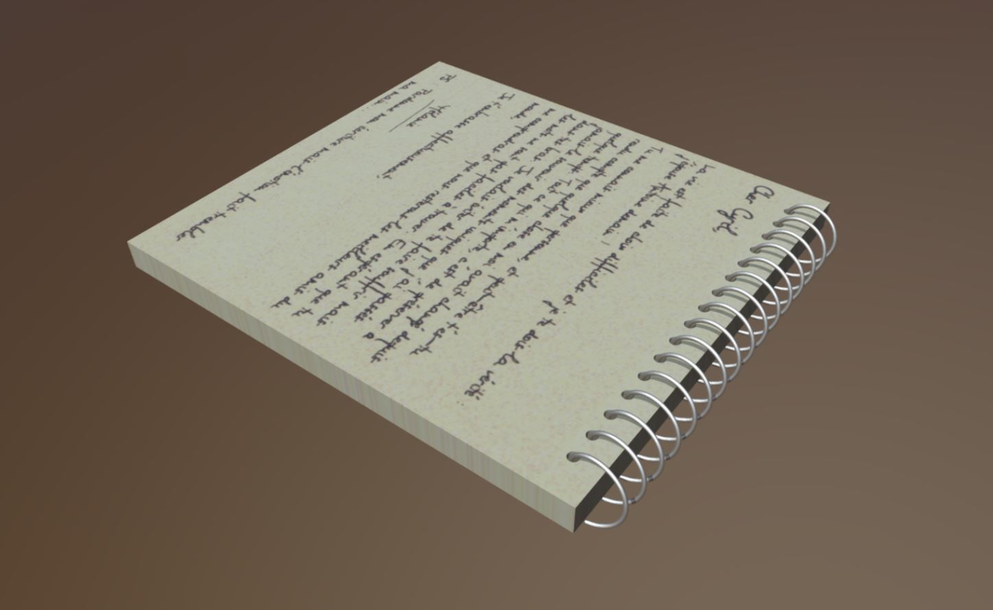 Notebook 3D model_2