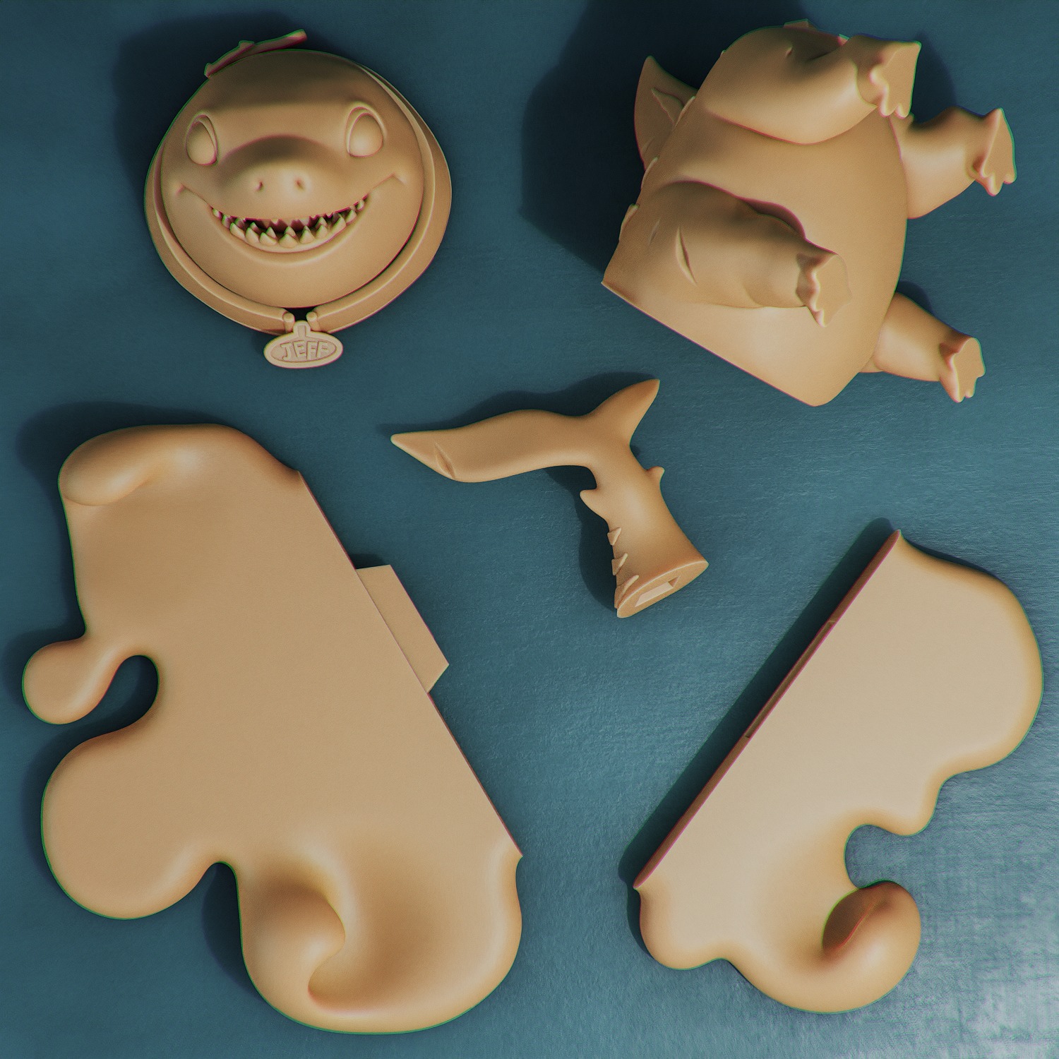 Marvel Rivals - Jeff the Land Shark 3D print model_5