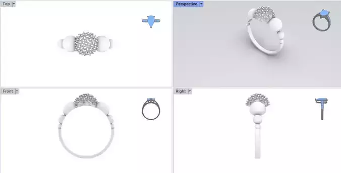 Anillo dama  3D print model