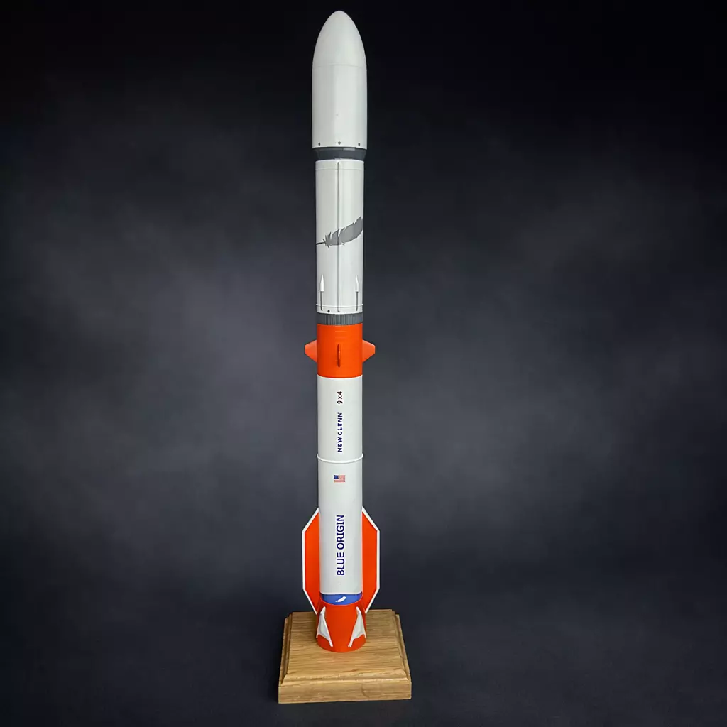 Blue Origin New Glenn 9x4 1-350 Scale Model - Heavy Lift Rocket 3D print model