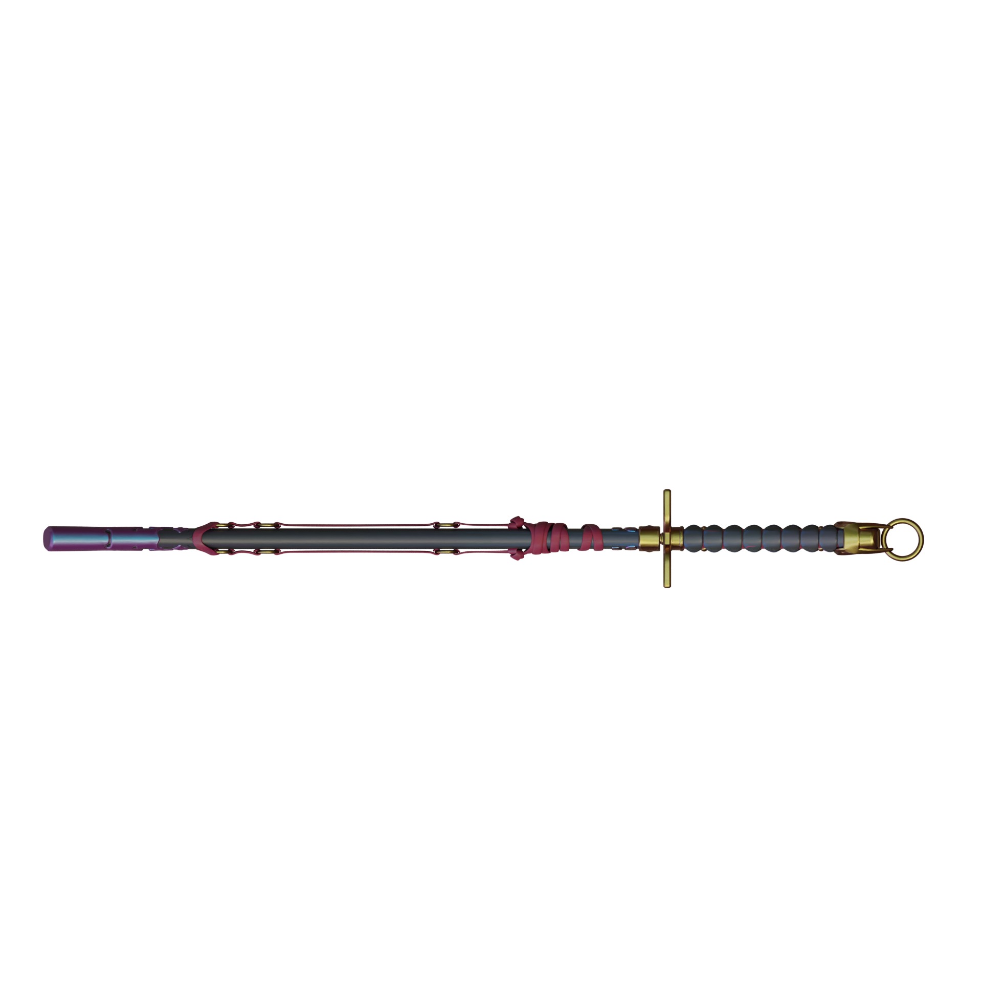 Psylocke Psy Cosplay Katana Marvel Rivals 3D print model_14
