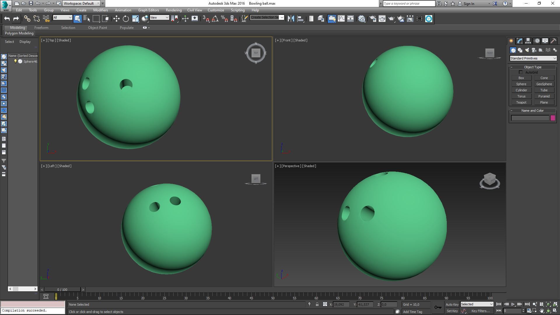 Bowling ball 3D model_5