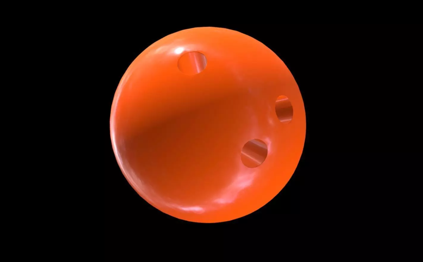 Bowling ball 3D model_0