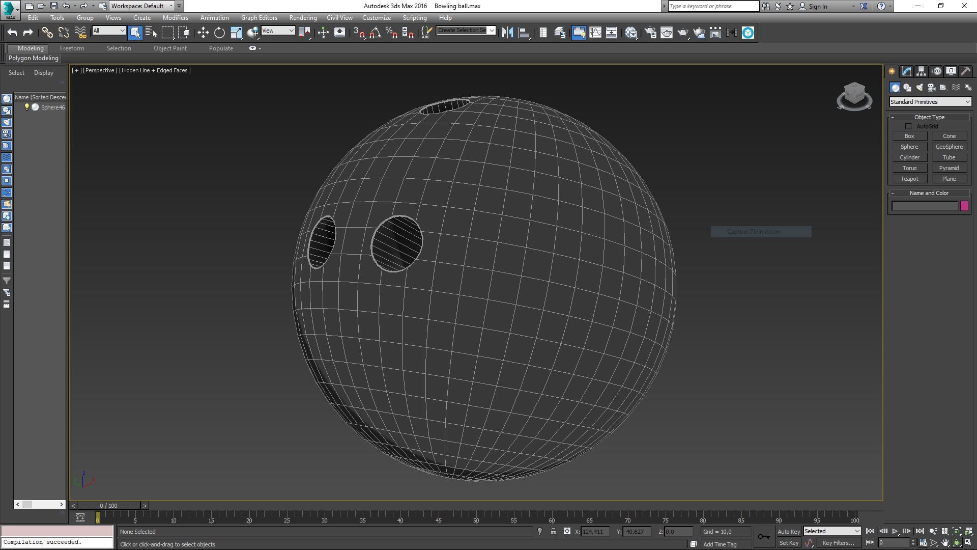Bowling ball 3D model_4